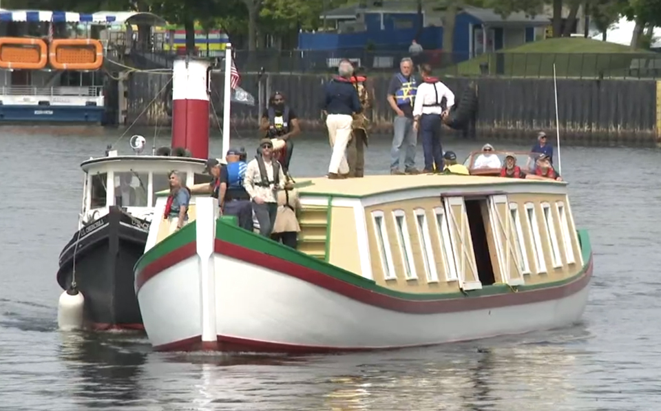 240525-WGRZ - Inauguration held for of the Erie Canal boat 'Seneca Chief'